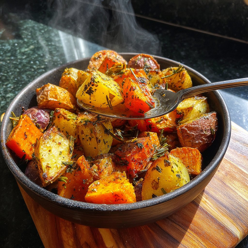 Vibrant Airfryer Potato Medley