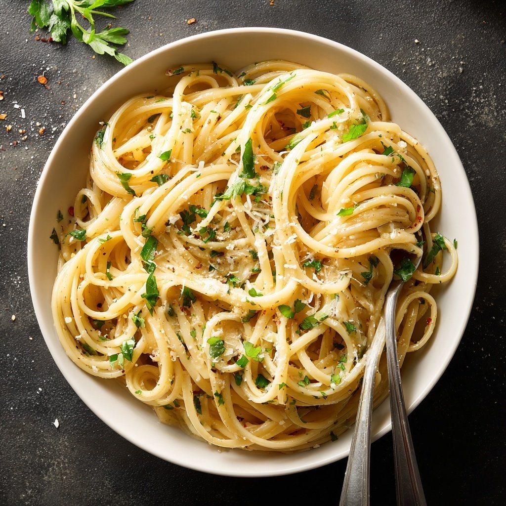 Quick Garlic Butter Pasta