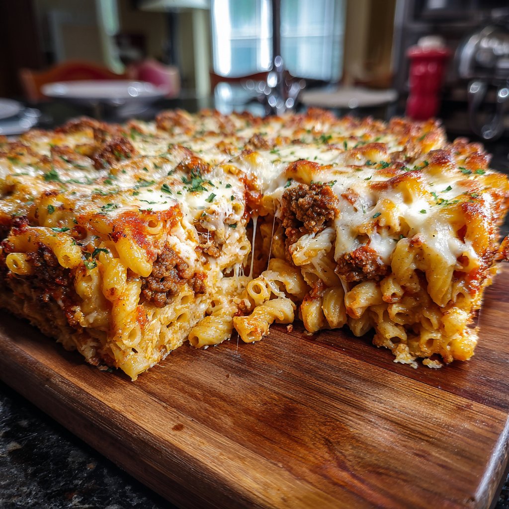 Cottage Cheese Protein Pasta Bake with Ground Beef
