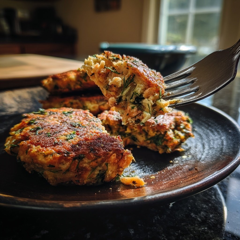 Savory Salmon Patties with Dill