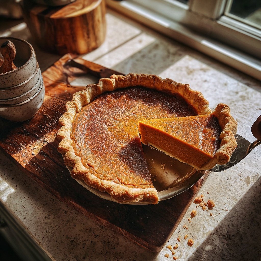 Festive Spiced Pumpkin Pie
